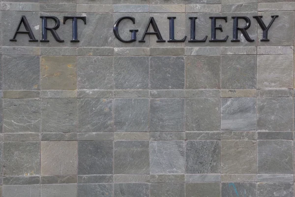 Art Gallery Building Sign — Stock Photo, Image