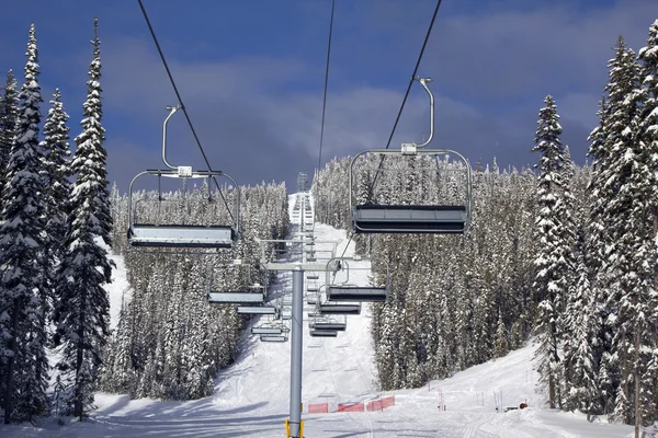 stock image Ski lift in spring