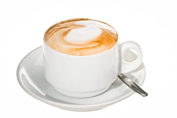 Köpüklü Bir Fincan Kahve — Stok fotoğraf