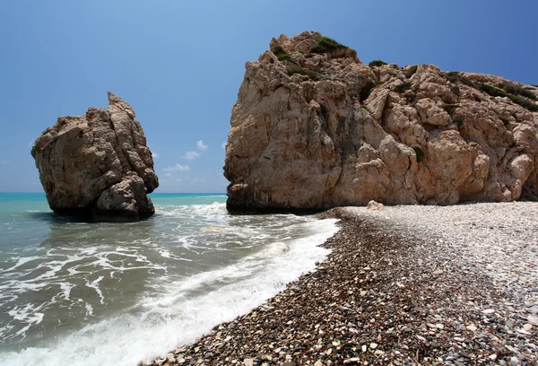 Rocks Waves Petra Tou Romiou Paphos Birthplace Aphrodite Cyprus — Stock Photo, Image