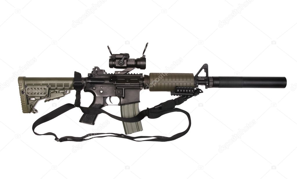 M4A1 with sling.