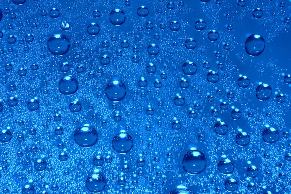 Natural Blue Water Drops Abstract Background — Stock Photo, Image