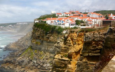 Seaside village on a cliff - Azenhas do Mar, Portugal clipart