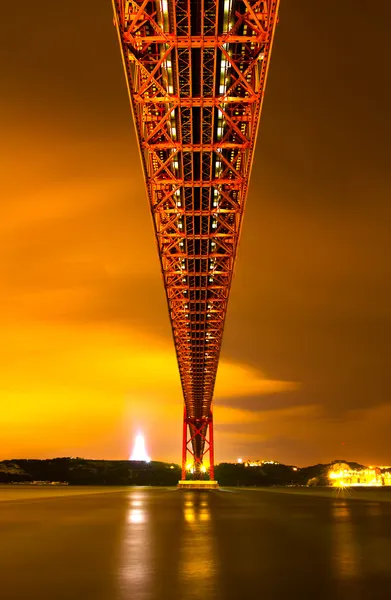 El puente 25 De Abril en Lisboa — Foto de Stock