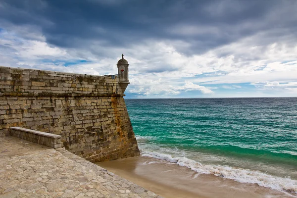 Pevnost v sesimbra, Portugalsko — Stock fotografie