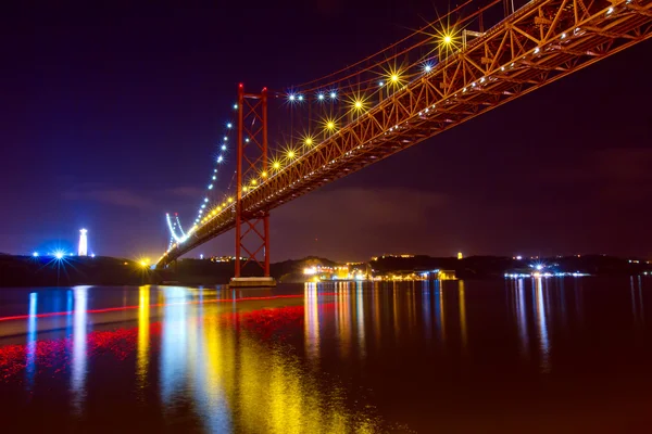 De 25 de abril brug in Lissabon — Stockfoto