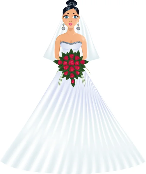 stock vector Young bride