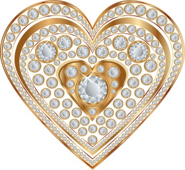 Diamond Heart clipart