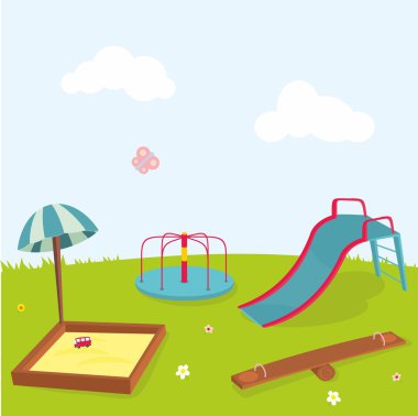 Playground background clipart