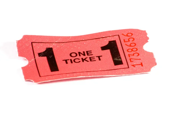 Stock image Red Admission ticket