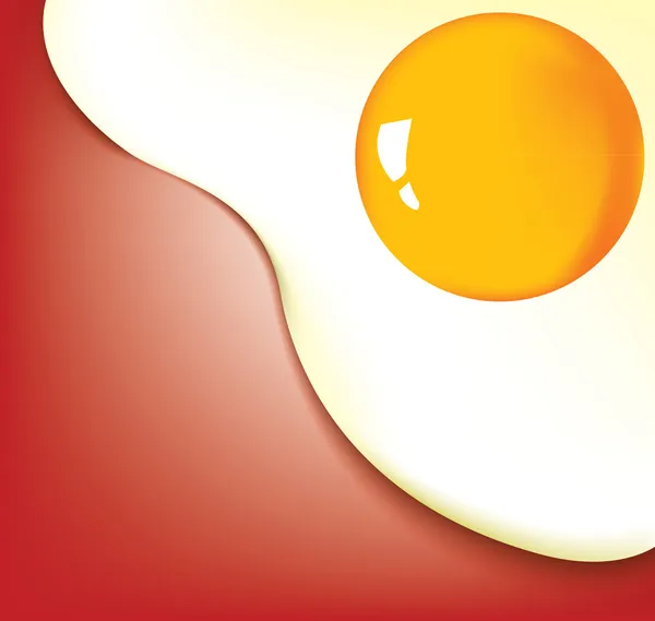 揚げ卵の背景 — ストックベクタ