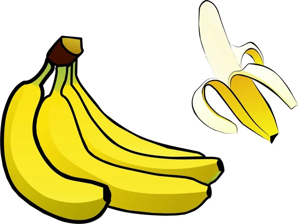 Set banane modifiable — Image vectorielle