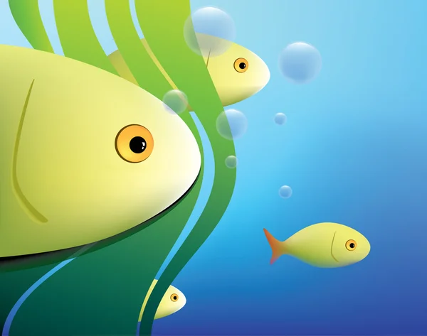 Contexte du poisson — Image vectorielle