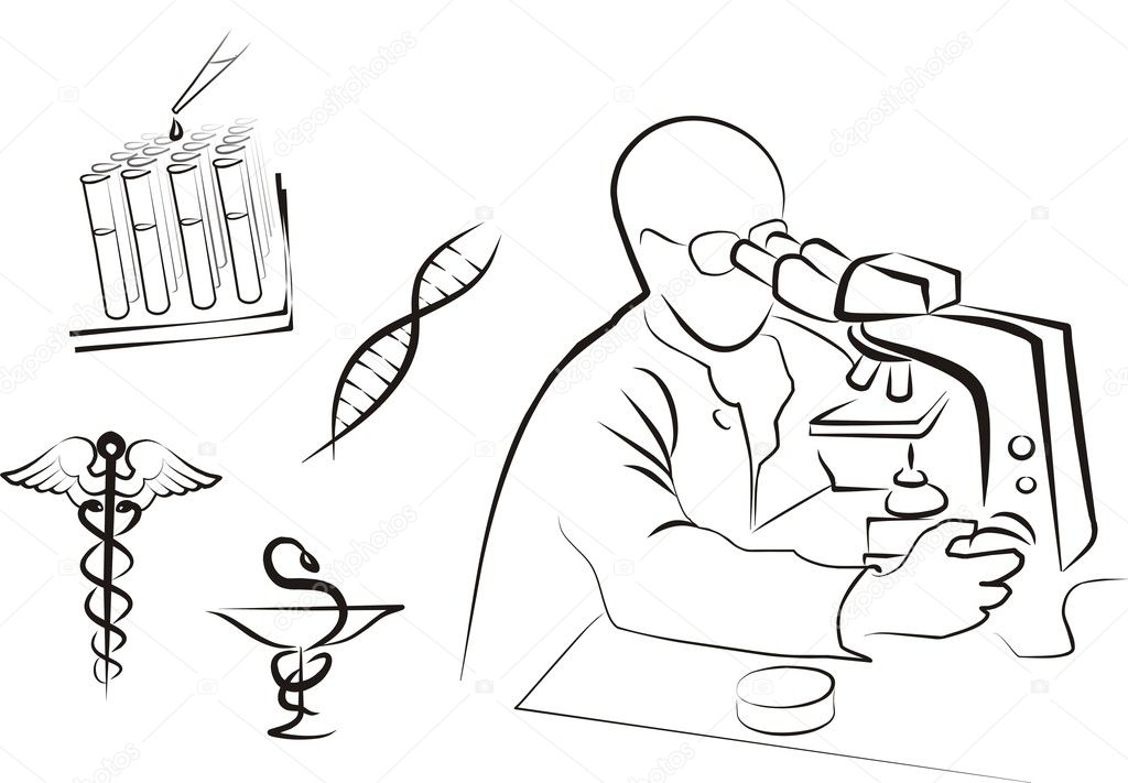 medicine and science concept set | 图库矢量图片 08 zhanna