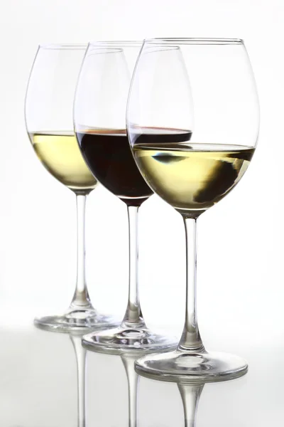 Άσπρου και κόκκινου κρασιού — Φωτογραφία Αρχείου