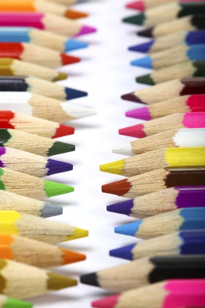 Kolorowy Ołówek Białym Tle — Zdjęcie stockowe