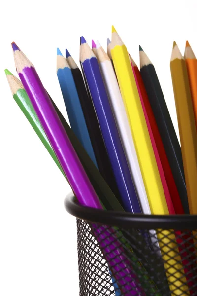 Color Pencil White Background — Stock Photo, Image