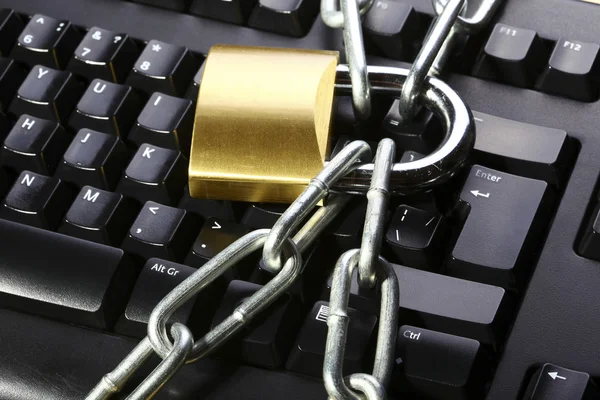Assumir Controlo Segurança Informática Internet — Fotografia de Stock