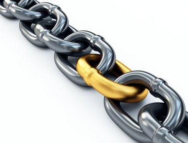 Chain on white clipart