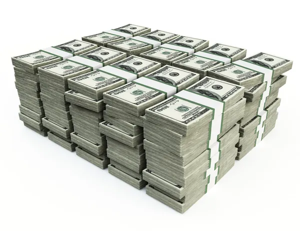Stack of 100 $US bills — Stock Photo, Image