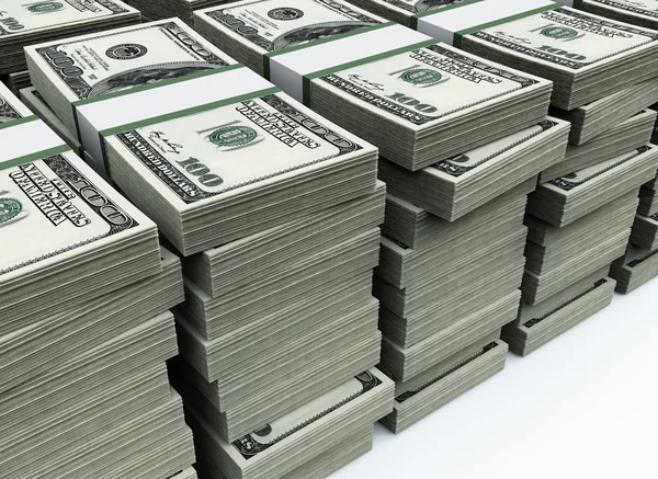 Stack of 100 $US bills — Stock Photo, Image