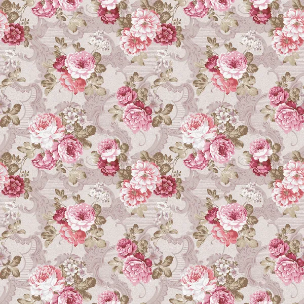 Seamless Rose Background Pattern — Stock Photo, Image