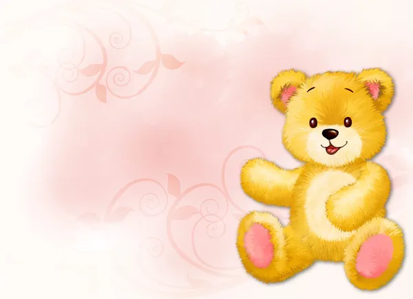 Kleiner Teddybär Durch Freihändige Zeichnung — Stockfoto