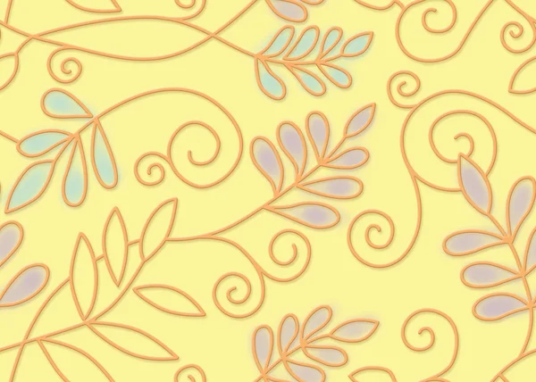 Seamless Floral Background Easy Making Seamless Pattern Use Filling Any — Stock Photo, Image