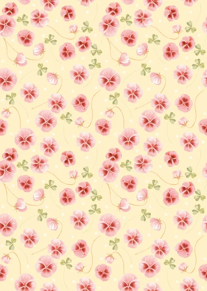 Vivid Repeating Floral Background — Stock Photo, Image