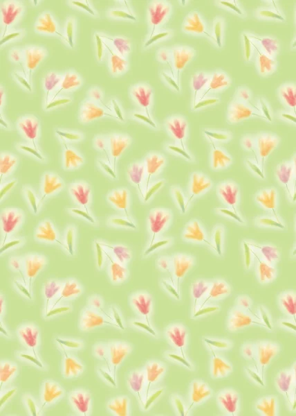 Vivid Repeating Floral Background — Stock Photo, Image