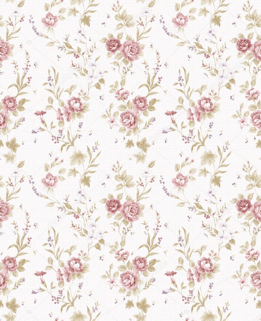 Rose bouquet design Seamless pattern with White background