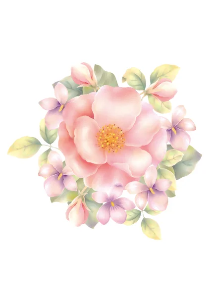 Illustration Rose Decoration — Stock Photo, Image
