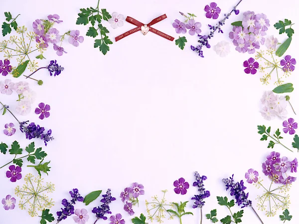 Gyönyörű Színes Háttér Szöveg Tavaszi Virágok — Stock Fotó