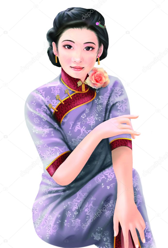 Linear Portrait Asian Woman Profile Isolated Sketch Stock Vector   Illustration of bunch asian 161131643