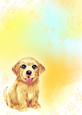 Hand drawing - dog 006 clipart