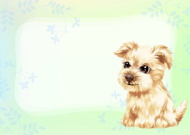 Hand drawing - dog 005 clipart