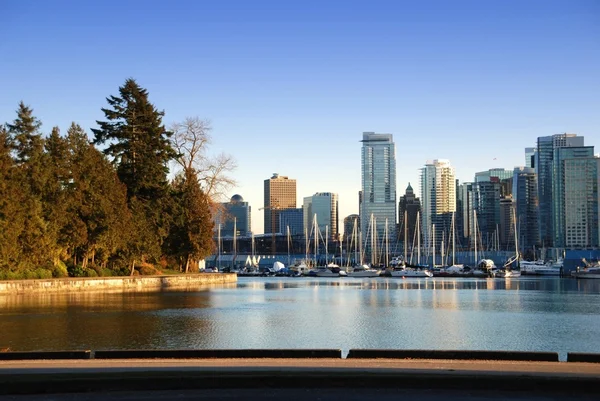City Downtown Vancouver English Bay — Stock Photo, Image