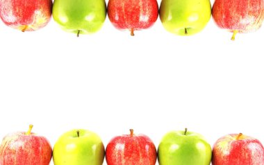 Colorful apple border clipart