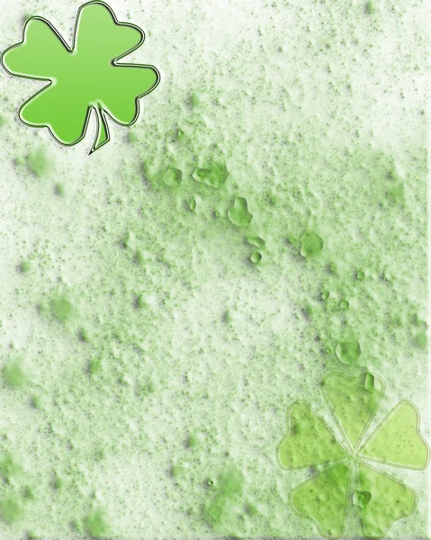 Lucky Leaf Sand Background — Stock Photo, Image