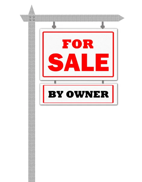 Immobilien Haus zum Verkauf Zeichen — Stockfoto