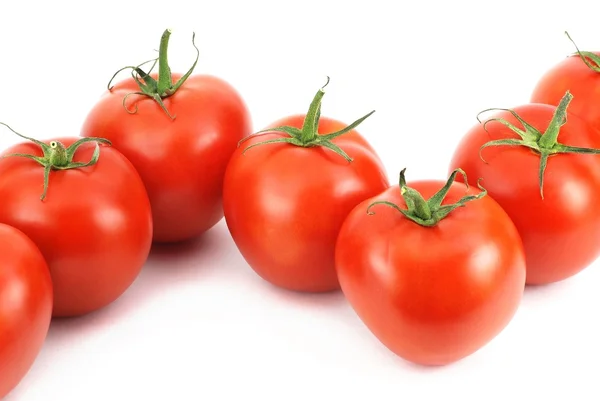 Fresh tomatoes made of the word N — Stock Photo, Image