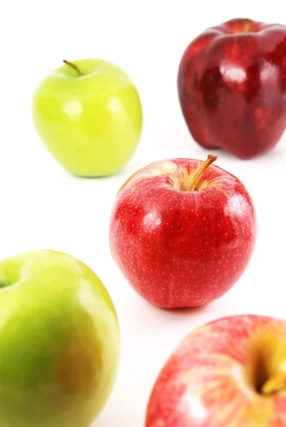 Čerstvá jablka barevný vzor — Stock fotografie
