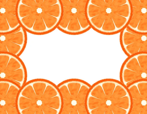 Abstract slice grapefruit border — Stock Photo, Image