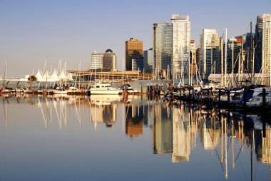 View of downtown Vancouver, Canada clipart