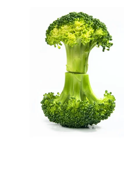 Isolierte Brokkoli Muster Auf Weißem Hintergrund — Stockfoto