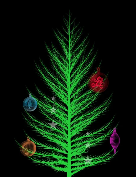 Natal Árvore Fundo — Fotografia de Stock