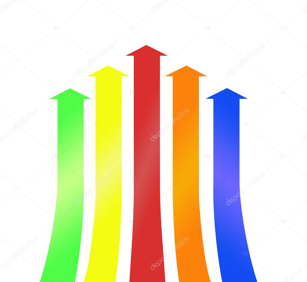 Colorful arrows pattern background