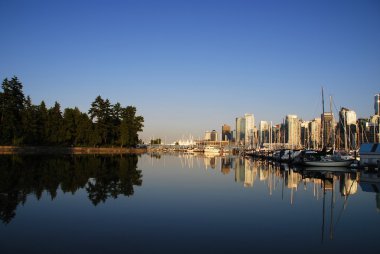 View of downtown Vancouver, Canada clipart