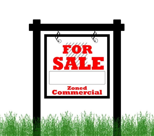 Domů na prodej podle vlastníka, pásmový komerční — Stock fotografie