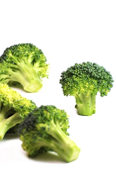 Isolated broccoli pattern on white background — Stock Photo, Image
